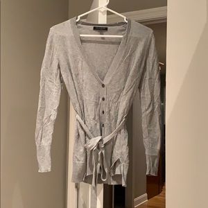 Banana republic light grey button down cardigan